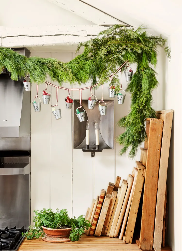 selbstgemachte Weihnachtsdeko Ideen Adventskalender Frauen Ideen