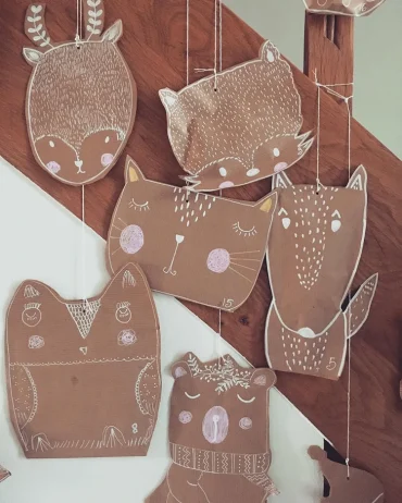tierischer adventskalender aus papiertüten
