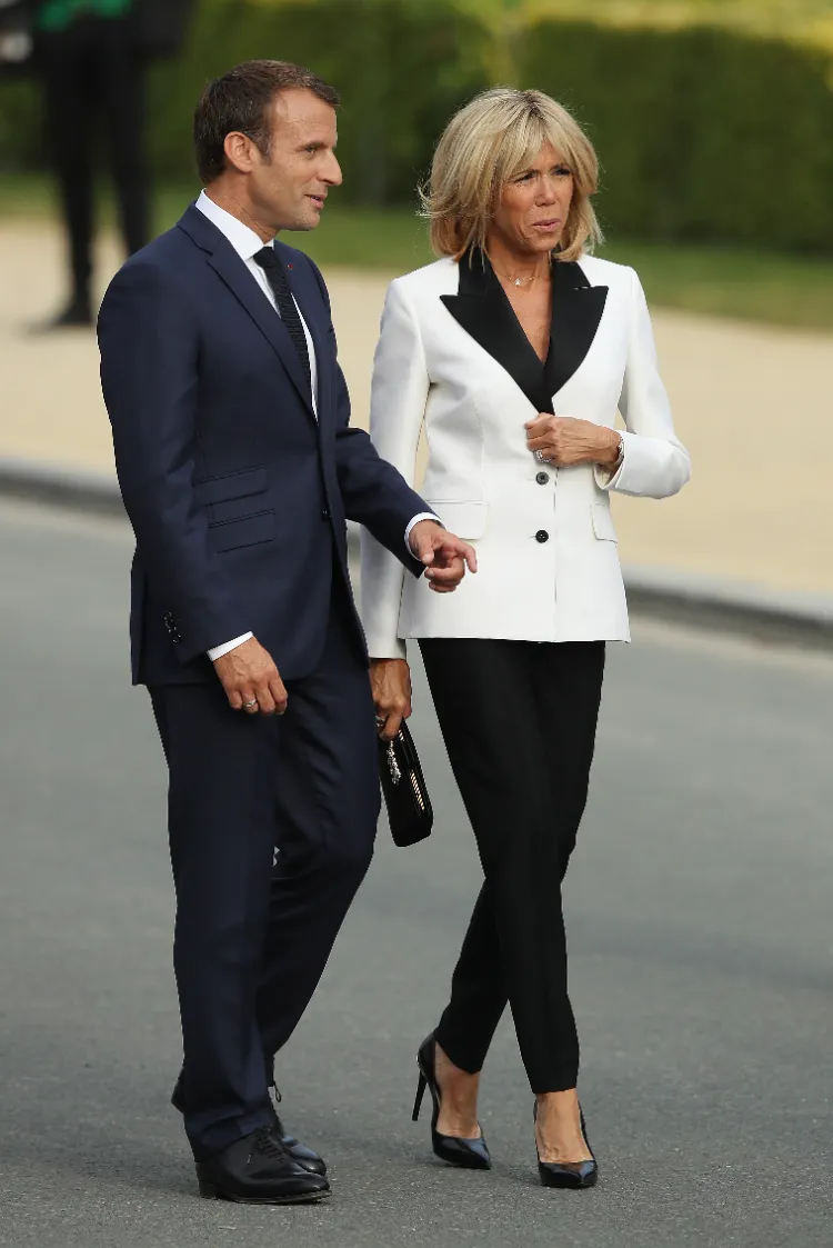 weißer Blazer kombinieren im Winter Brigitte Macron Outfits Bilder