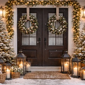 Winterdeko für den Hauseingang - So schön kann es auch nach Weihnachten sein