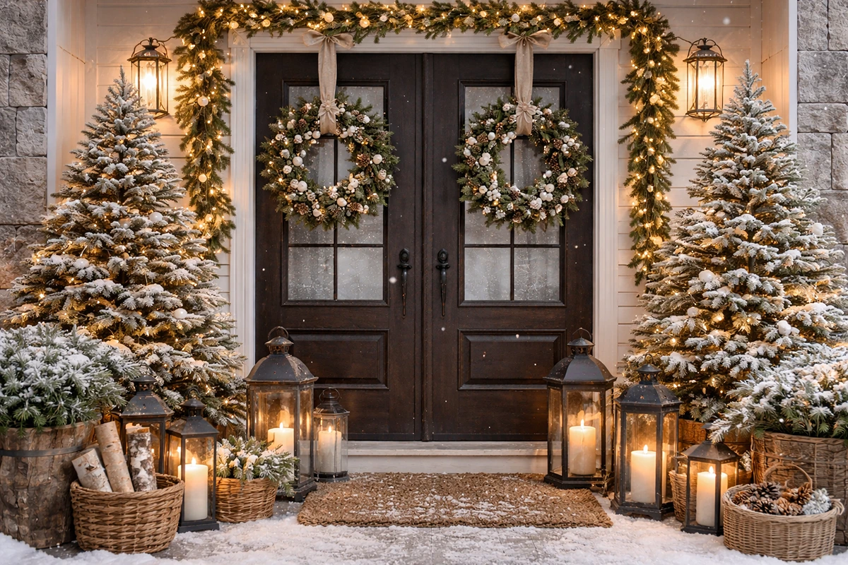 Winterdeko für den Hauseingang - So schön kann es auch nach Weihnachten sein
