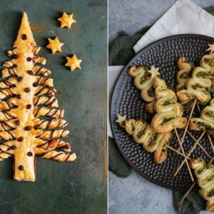 Blätterteig Tannenbaum - Rezepte für große Weihnachtsbäume und am Stiel