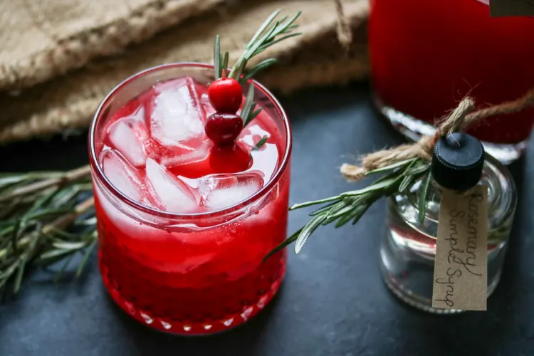 Cranberry Wodka Rezept rote Cocktails Weihnachten