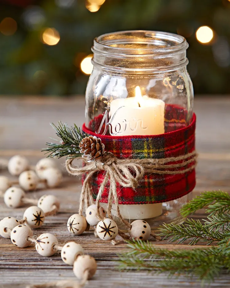 DIY Geschenke beste Freundin zu Weihnachten Duftkerzen im Glas selber machen