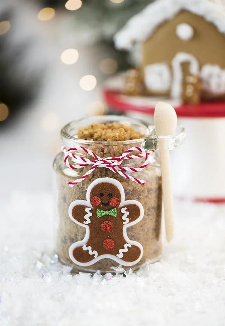 DIY Zuckerpeeling mit Lebkuchen Duft Last Minute Weihnachtsgeschenk für Freundin Schwester