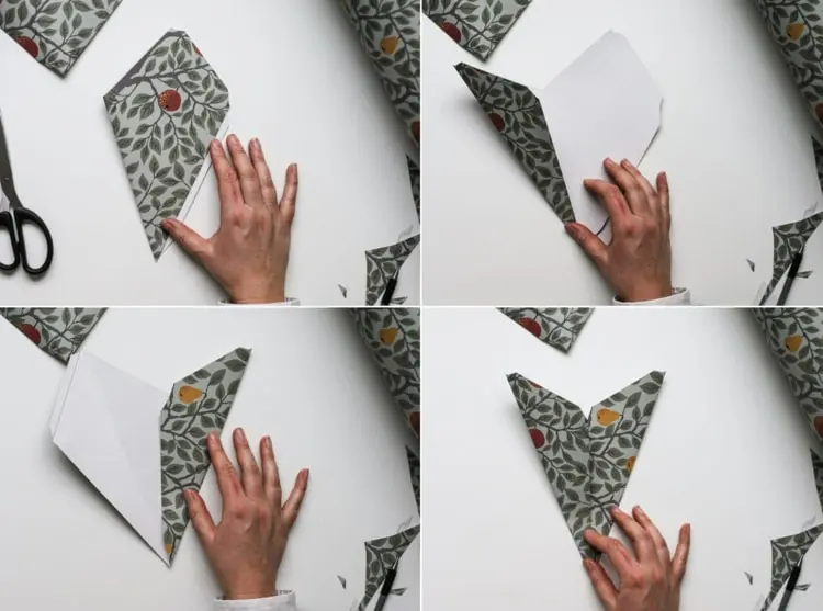 Skandinavische Dekoration für Weihnachten selber machen mit Papier