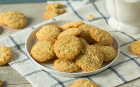 Vanillepudding Plätzchen - Schneeflocken Kekse mit Puddingpulver backen