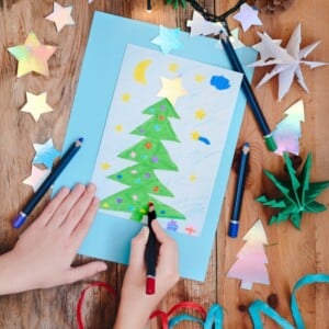 Weihnachtsbilder selber malen - Malvorlagen mit Weihnachtsmotiven für Kinder