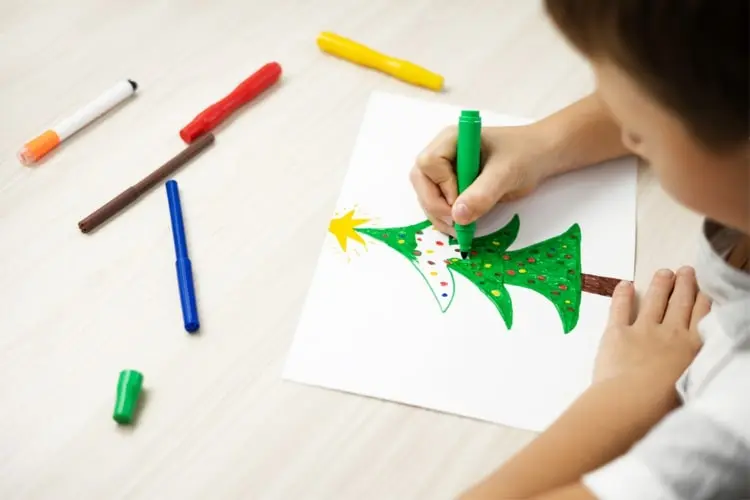 Weihnachtsbilder selber malen - Tipps, Ideen, Anleitungen und Vorlage für Weihnachtsmotive