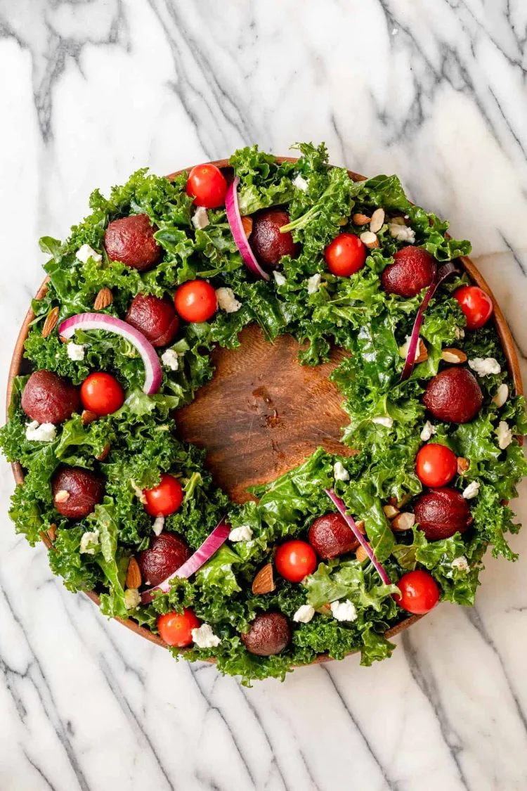 Weihnachtskranz Salat Rezept Weihnachtsessen für zwei Personen Ideen