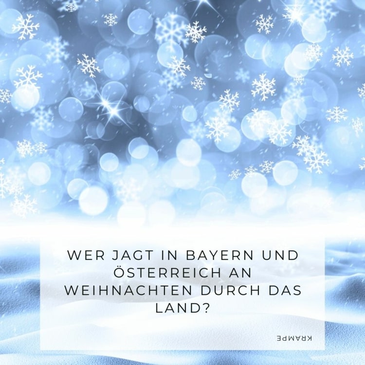 Weihnachtsquiz mit Lösungen für Erwachsene - Krampe aus Bayern und Österreich