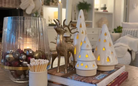 couchtisch deko für weihnachten glamour pur ideen für ihren wohnzimmertisch