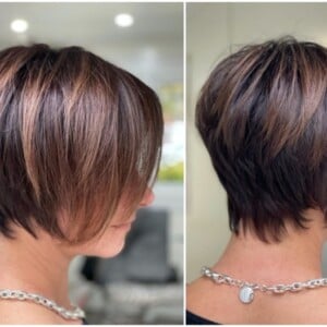 kurzer pixie bob frisur für braune haare