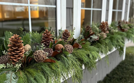 weihnachtsdeko für fensterbank außen