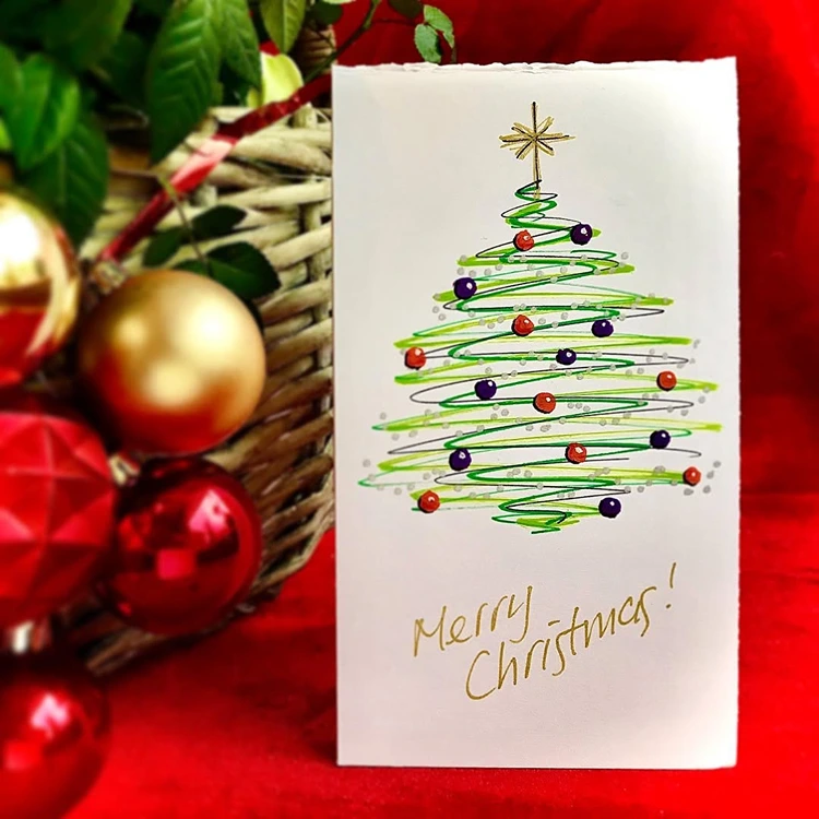 weihnachtskarten selber machen ideen für erwachsene