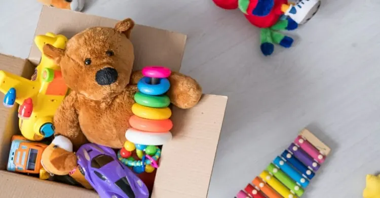 Aufbewahrung von Kinderspielzeug nach Konmari strebt Minimalismus an