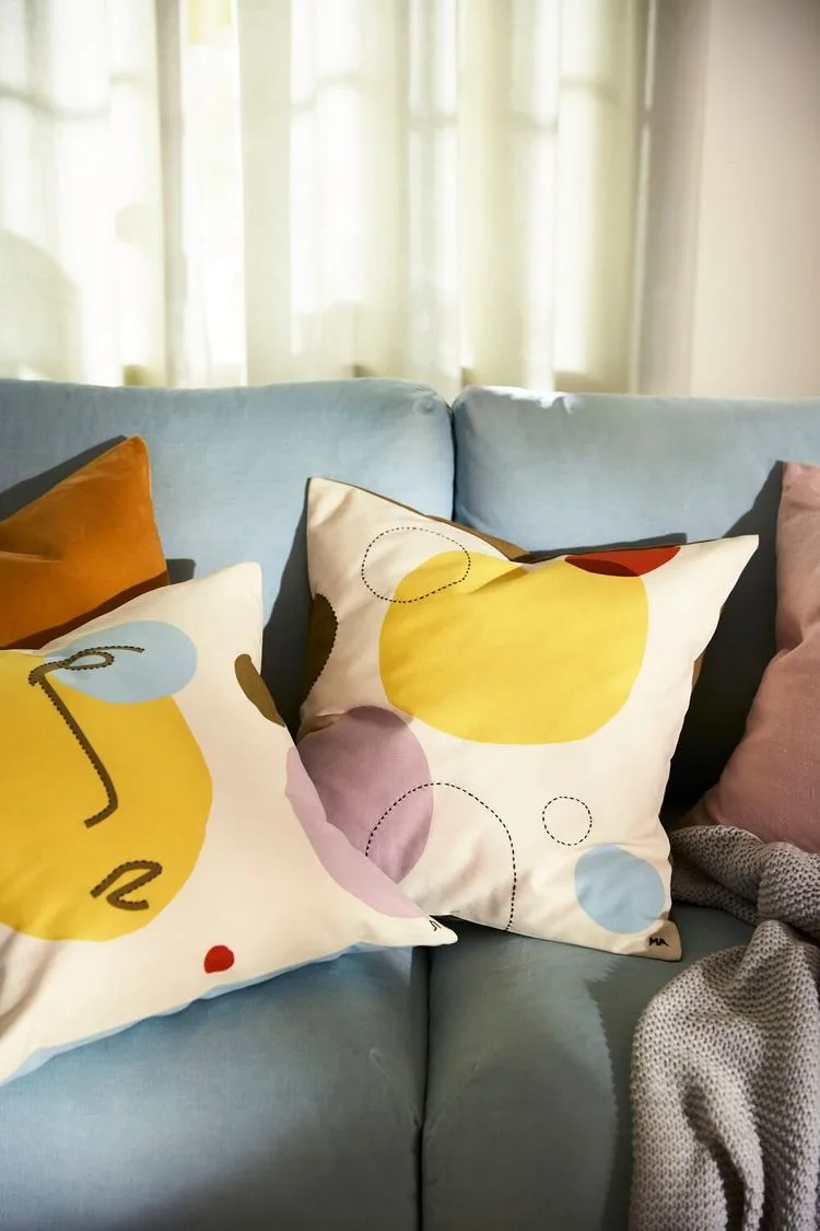 Bunte Kissenbezüge Ikea 2022 Neuheiten Textilien