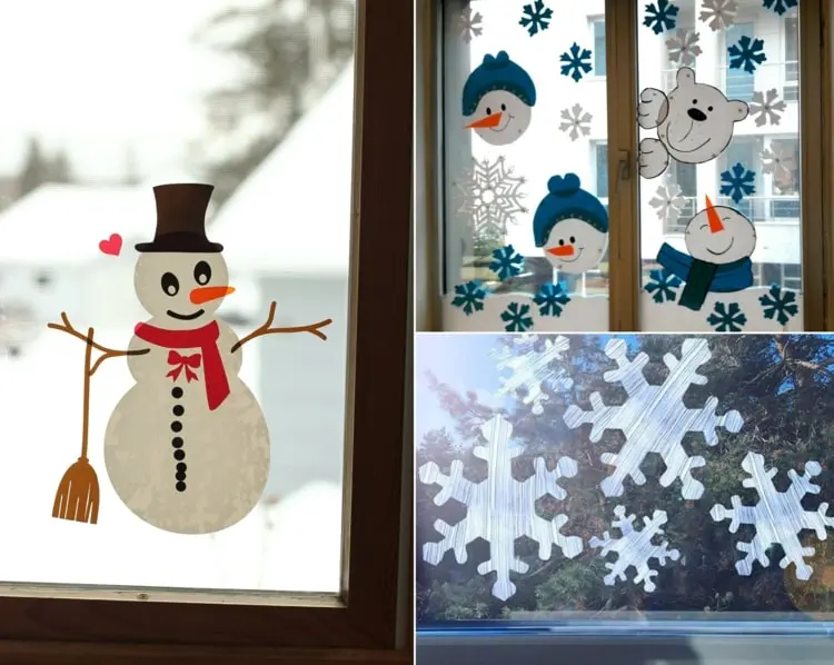 DIY Fensterbilder für die Schule mit Grundschulkindern selber machen