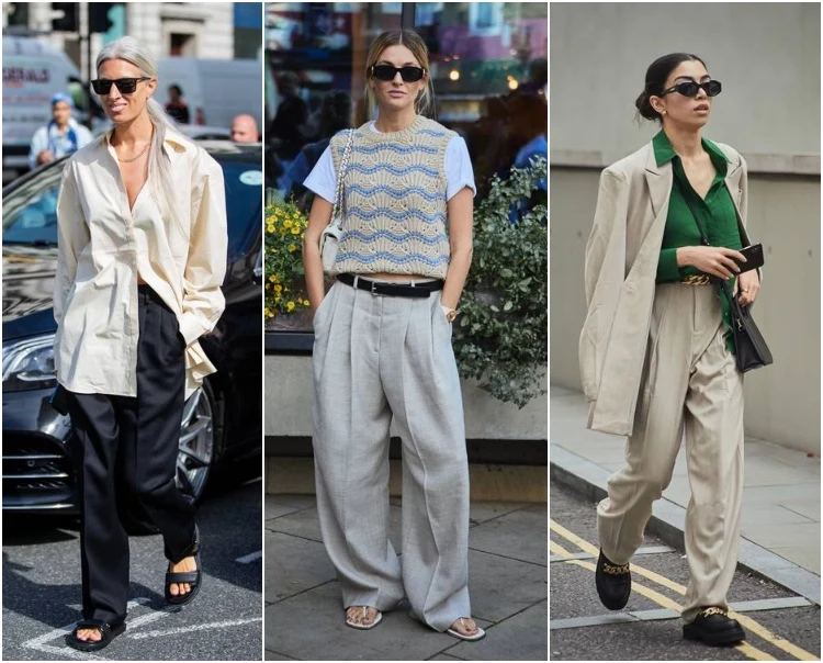 Hosen mit weitem Bein Modetrends 2022