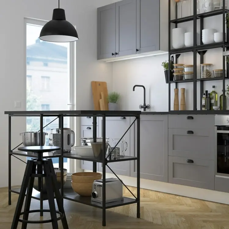 Ikea Küche 2022 - Enhet im modernen Landhausstil in Grau