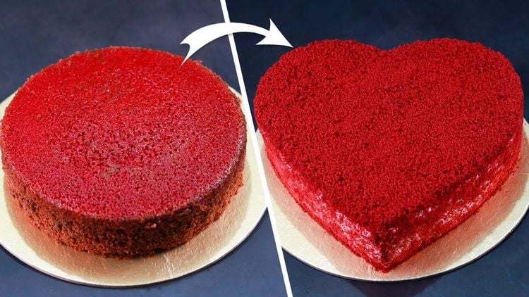 Kann man aus einem runden Kuchen eine Herzform machen