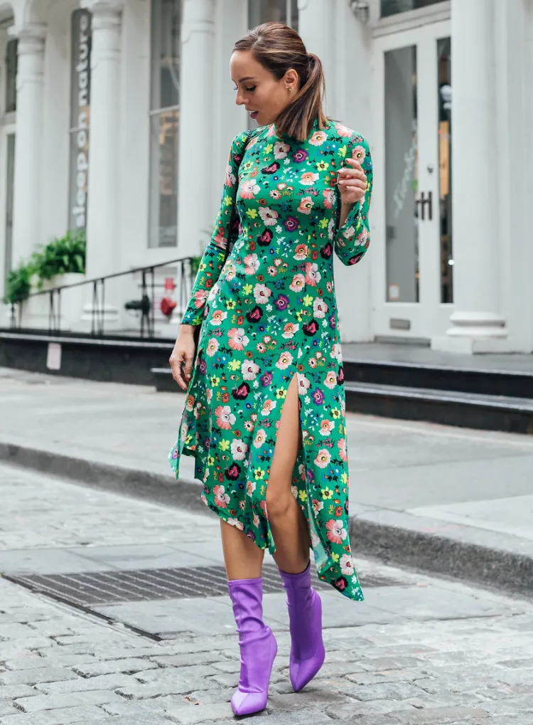 Kleid mit Stiefel kombinieren Kleider Trends 2022