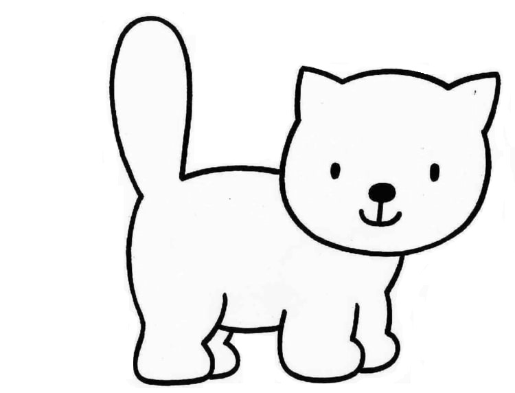 Marshmallow Figuren und Spiele - Vorlage für Katze zum Nachmachen