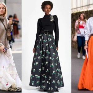 Modetrend 2022 Maxirock lange Röcke im Frühling kombinieren