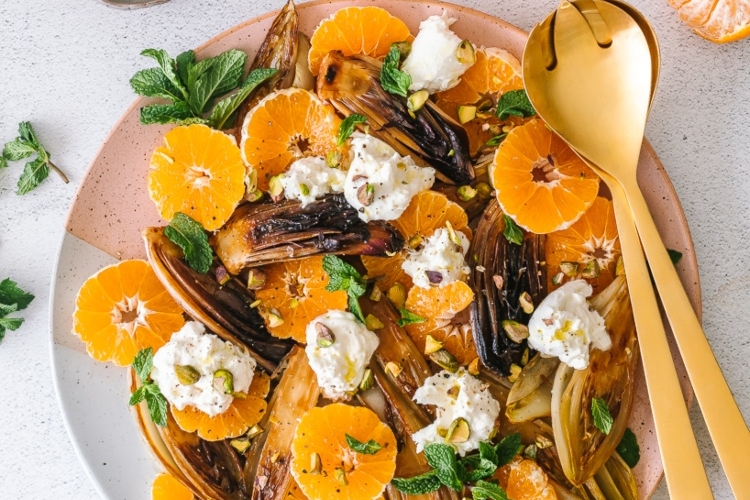 Salat mit Mandarinen und Fenchel zubereiten Rezeptideen (1)