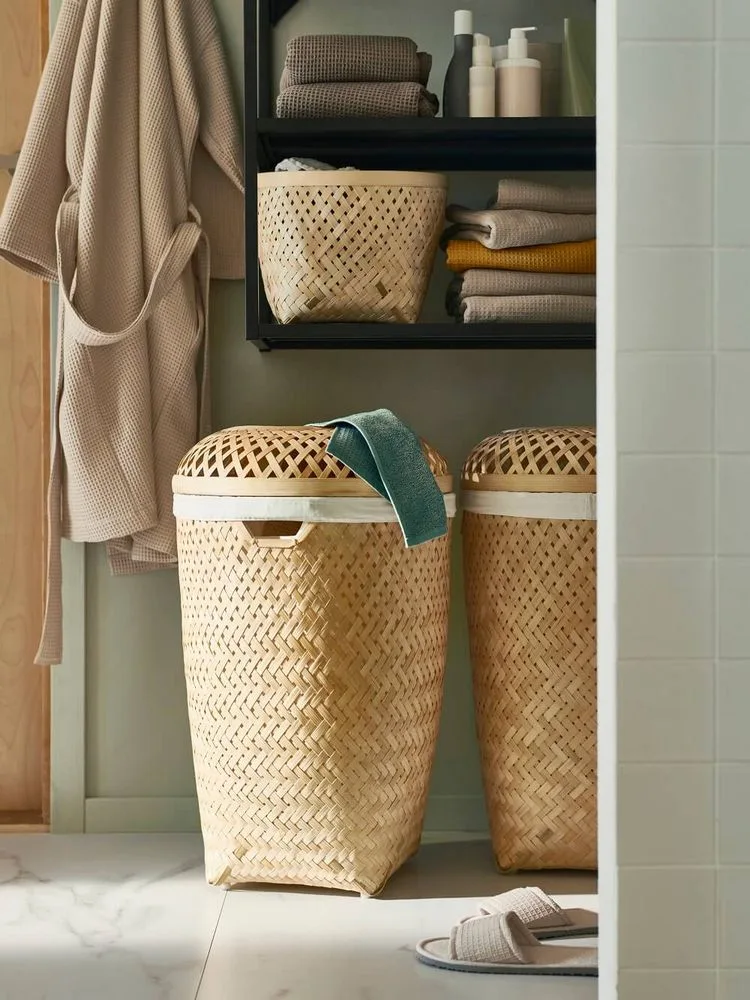 Salunding Wäschekorb aus Bambus Ikea Neuheiten 2022