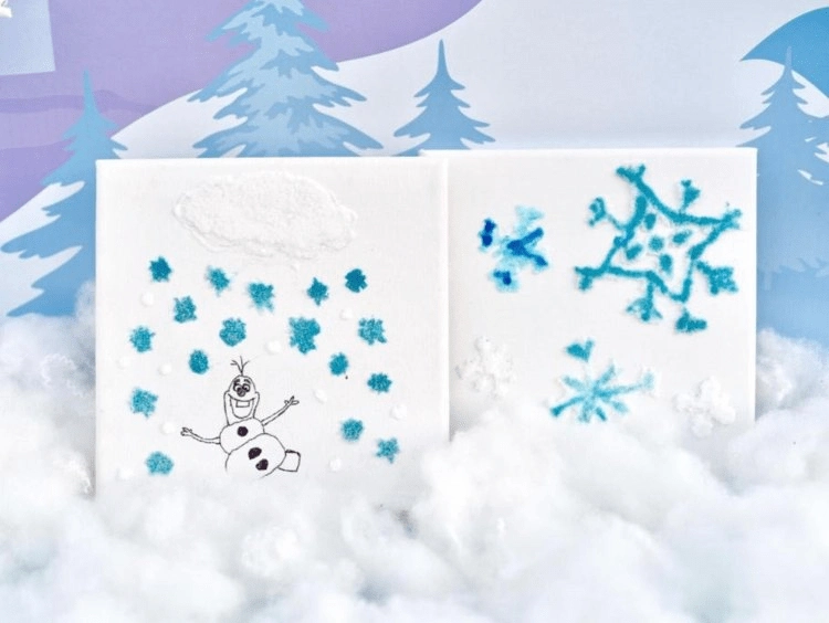 Schneeflocken zeichnen Frozen Bild für Kinder Ideen