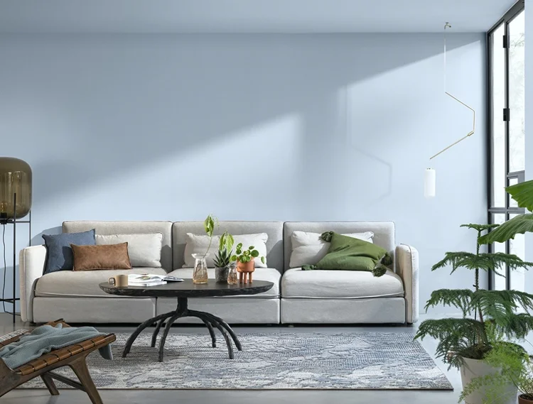 angesagte Wandfarbe fürs Wohnzimmer 2022