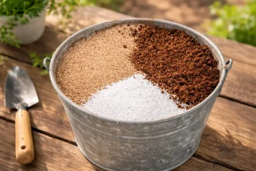 Anzuchterde selber mischen Zutaten Bio