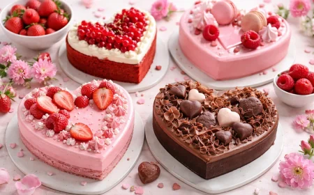 Herzform Kuchen selber machen mit runder Backform