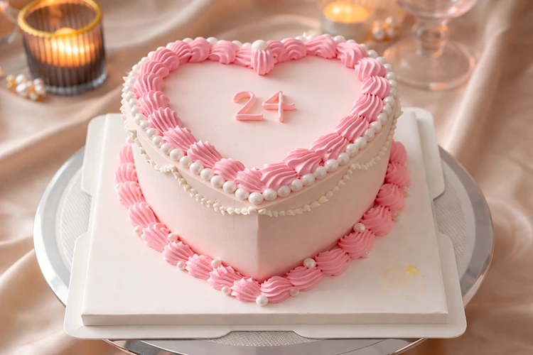 Herzform Kuchen selber machen zum Geburtstag