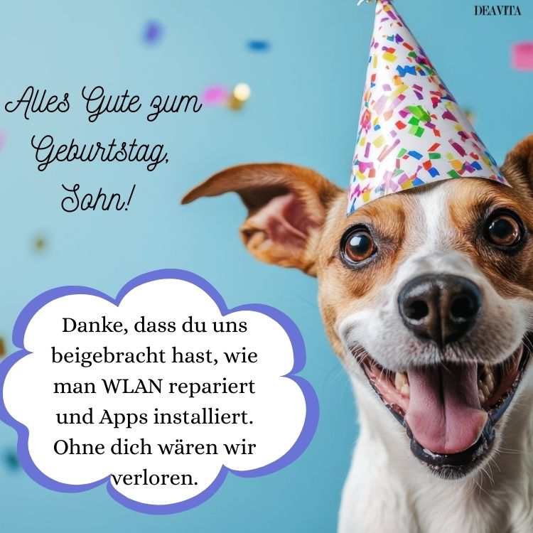 lustiger geburtstagswunsch für erwachsenen sohn