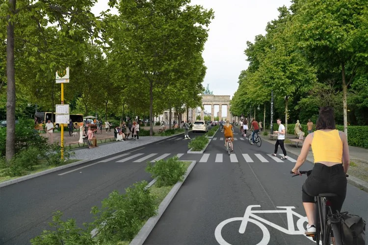 mehr infrastruktur für fahrradfahrer und fußgängerzonen in berlins größten stadtgebieten
