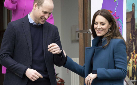 prinzenpaar kate und william bei einem besuch des foundling museums bezüglich wohltätigkeitsarbeit