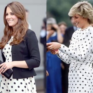 von prinzessin diana inspiriertes outfit der herzogin kate middleton