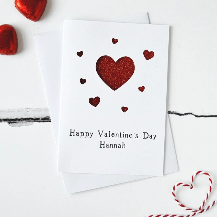Geschenkidee für den Last Minute Valentinstag - Karte basteln oder Liebesbrief schreiben