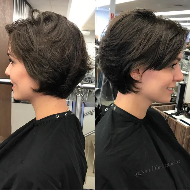 Haarschnitt für feines Haar Garçon Cut Trendfrisur Frühling 2022