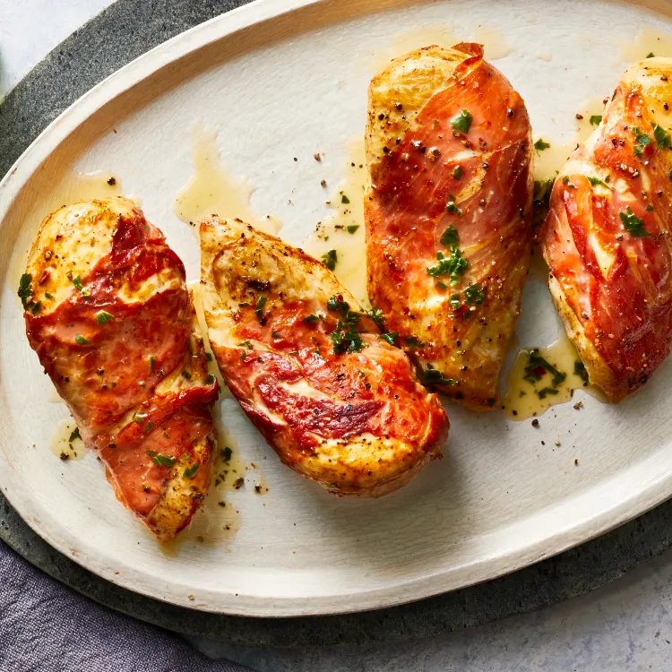 Hähnchen mit Prosciutto italienische Fleischgerichte aus dem Ofen für Party