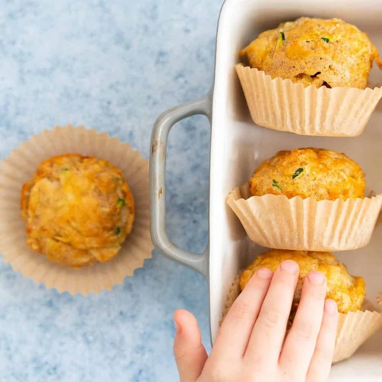 Kinder Rezepte mit Gemüse Muffins für Brotbox