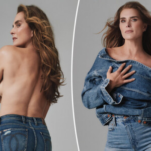 supermodel und schauspielerin brook shields posiert halbnackt in jeans