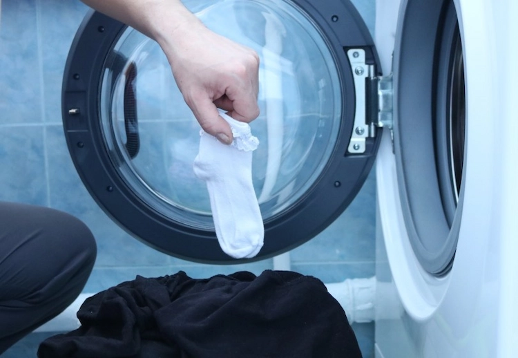 verhindern socken in waschmaschine verschwinden