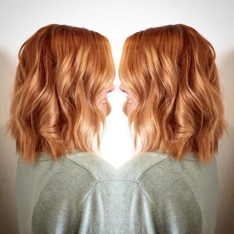 Apricot Ginger Haartrend Haarfarben Trends 2022 Frühling