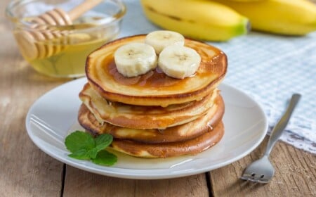 Fitness Pfannkuchen zum Abnehmen Proteinpulver Rezepte zum Frühstück