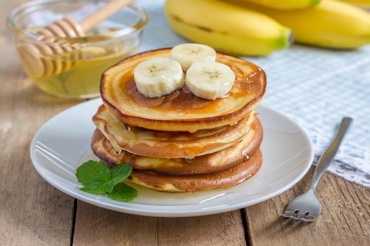 Fitness Pfannkuchen zum Abnehmen Proteinpulver Rezepte zum Frühstück