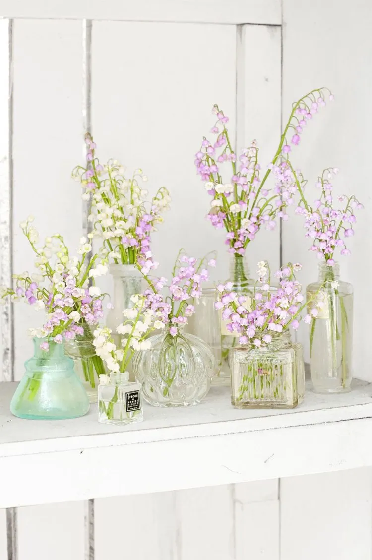 Maiglöckchen in Vase arrangieren DIY Idee (1)