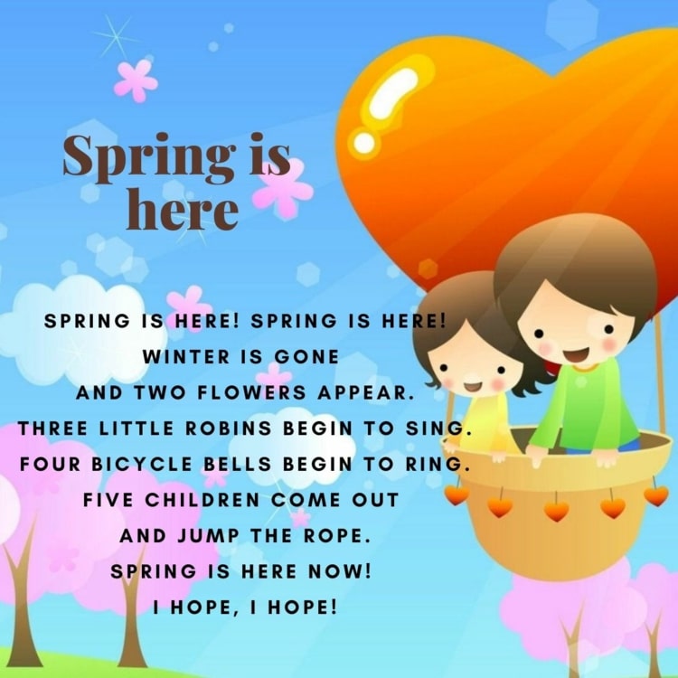Spring is here - Mit Kindern englische Gedichte lernen